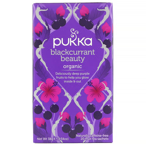 Pukka blackcurrant beauty organic 20 fruit tea sachets