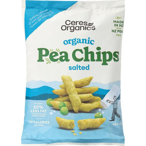 ORGANIC PEA CHIPS, SALTED - 100G