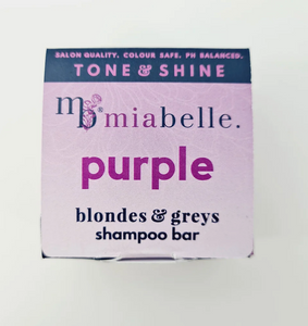 Mia Belle SHAMPOO Bar - purple shampoo for greys & blondes