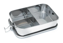 Large leak proof Bento stainless steel lunchbox.