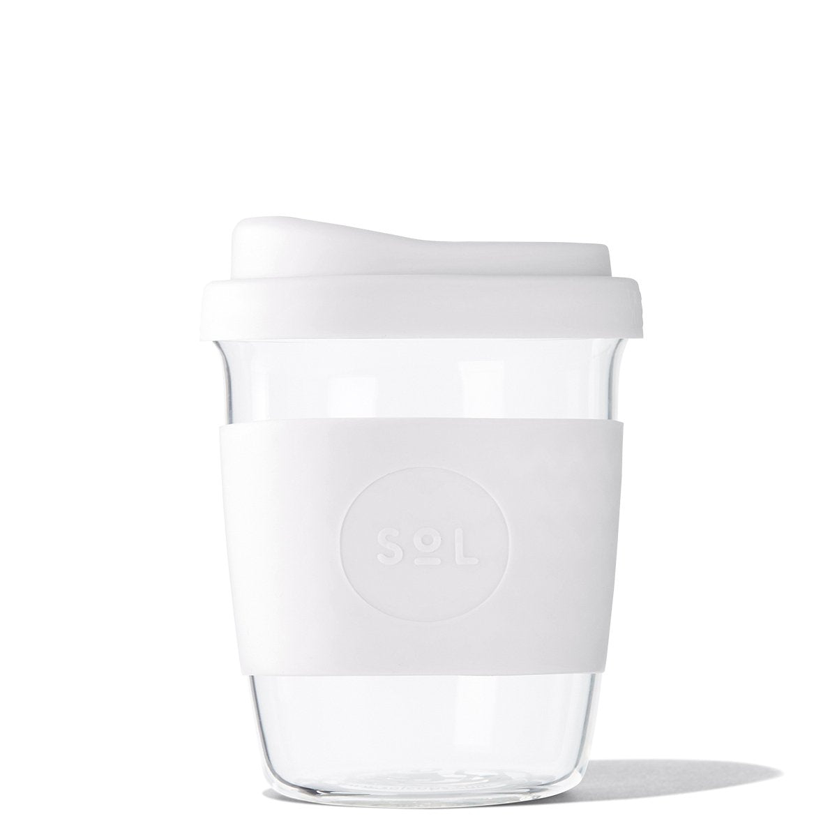 Reusable Glass Coffee Cup 12oz