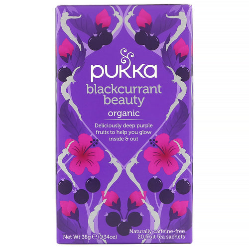 Pukka blackcurrant beauty organic 20 fruit tea sachets