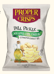 Proper Crisps Dill Pickle with Apple Cider Vinegar 140g