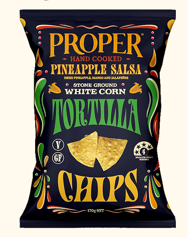 Proper Crisps Tortilla Pineapple Salsa 120g