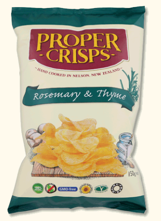 Proper Crisps Rosemary & Thyme 150g