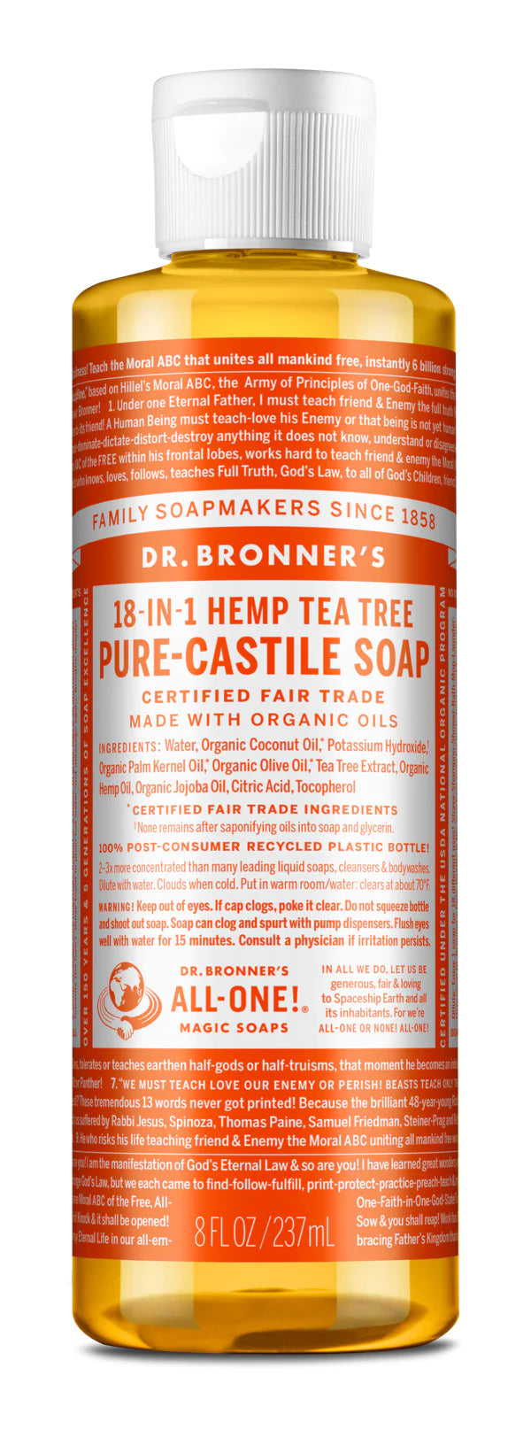Dr Bronner PURE-CASTILE LIQUID SOAP Tea Tree
