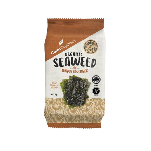 ORGANIC ROASTED SEAWEED, TERIYAKI NORI SNACK - 5G