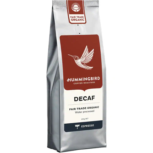 Hummingbird Fair Trade Organic Fresh Espresso Grind Coffee Decaf