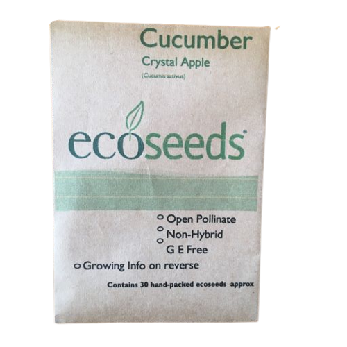 Eco Seeds Organic Cucumber (Crystal Apple) Seeds