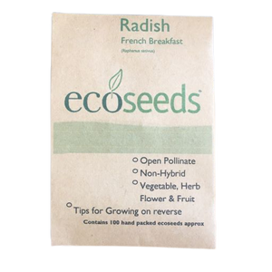 Eco Seeds Organic Radish (French Breakfast) Seeds