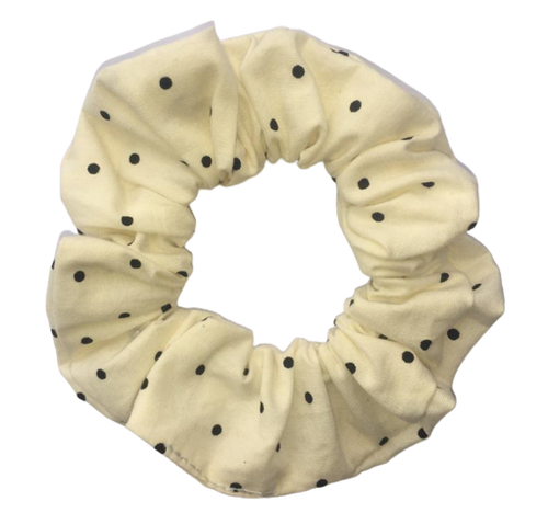 Spotty Scrunchie - Black and White