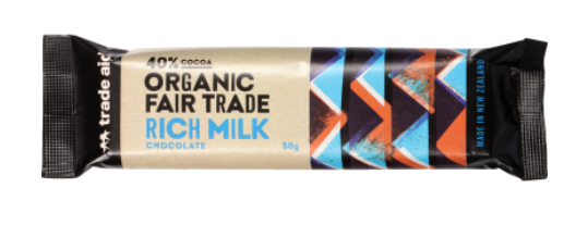 Fair trade organic chocolate - rich milk